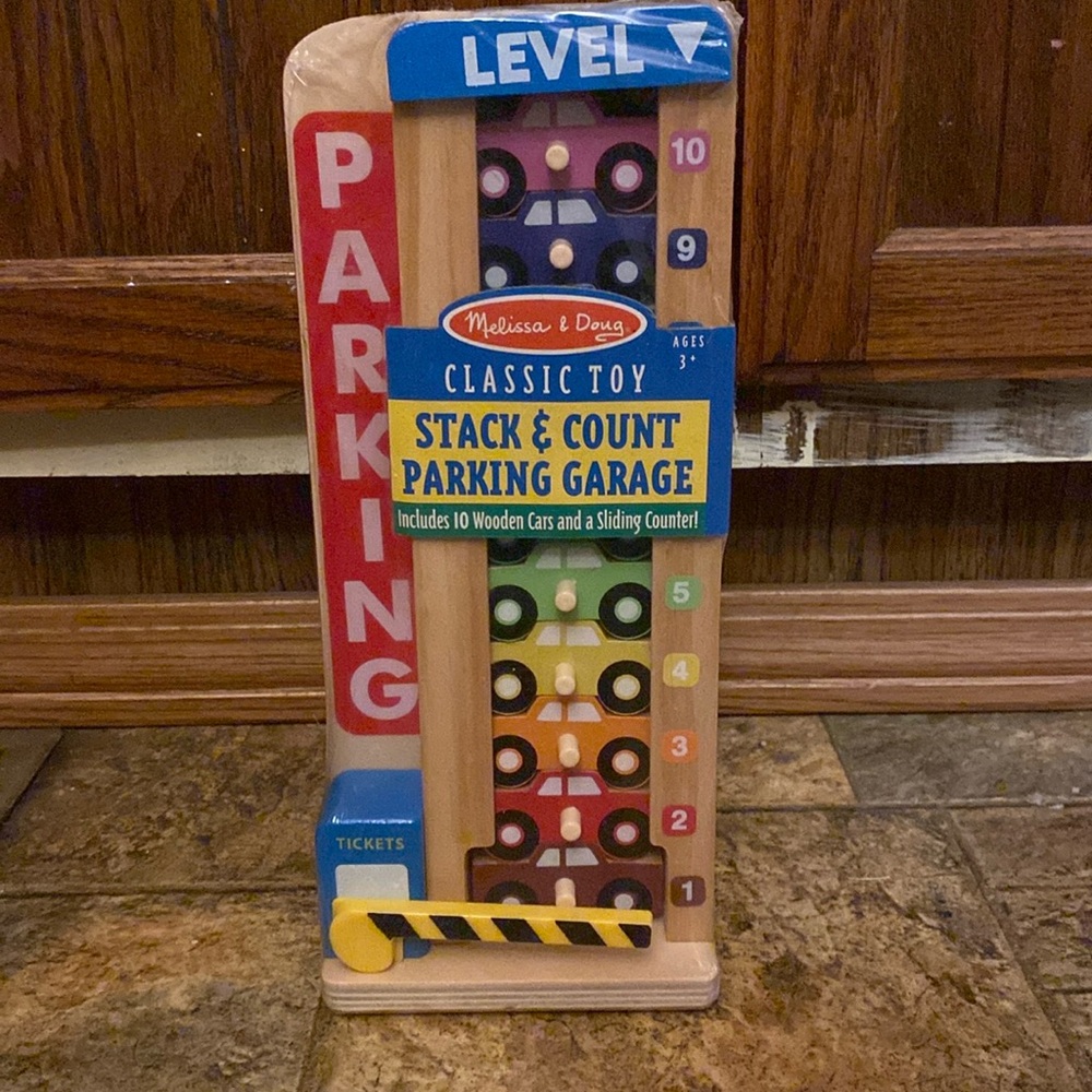 Melissa’s and Doug Stack and Count Parking Garage